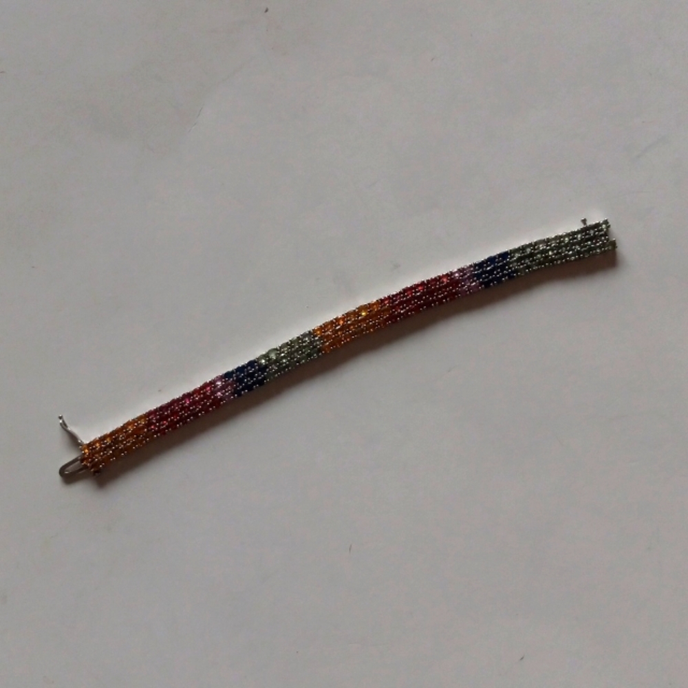 Gorgeous Multi Color Sapphire Bracelet.